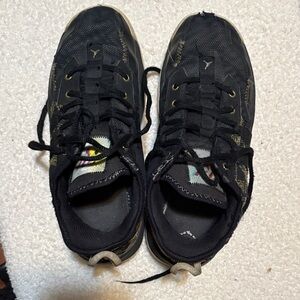 Nike Jordan One Take Two Men’s Black Athletic Shoes with Gold Accents